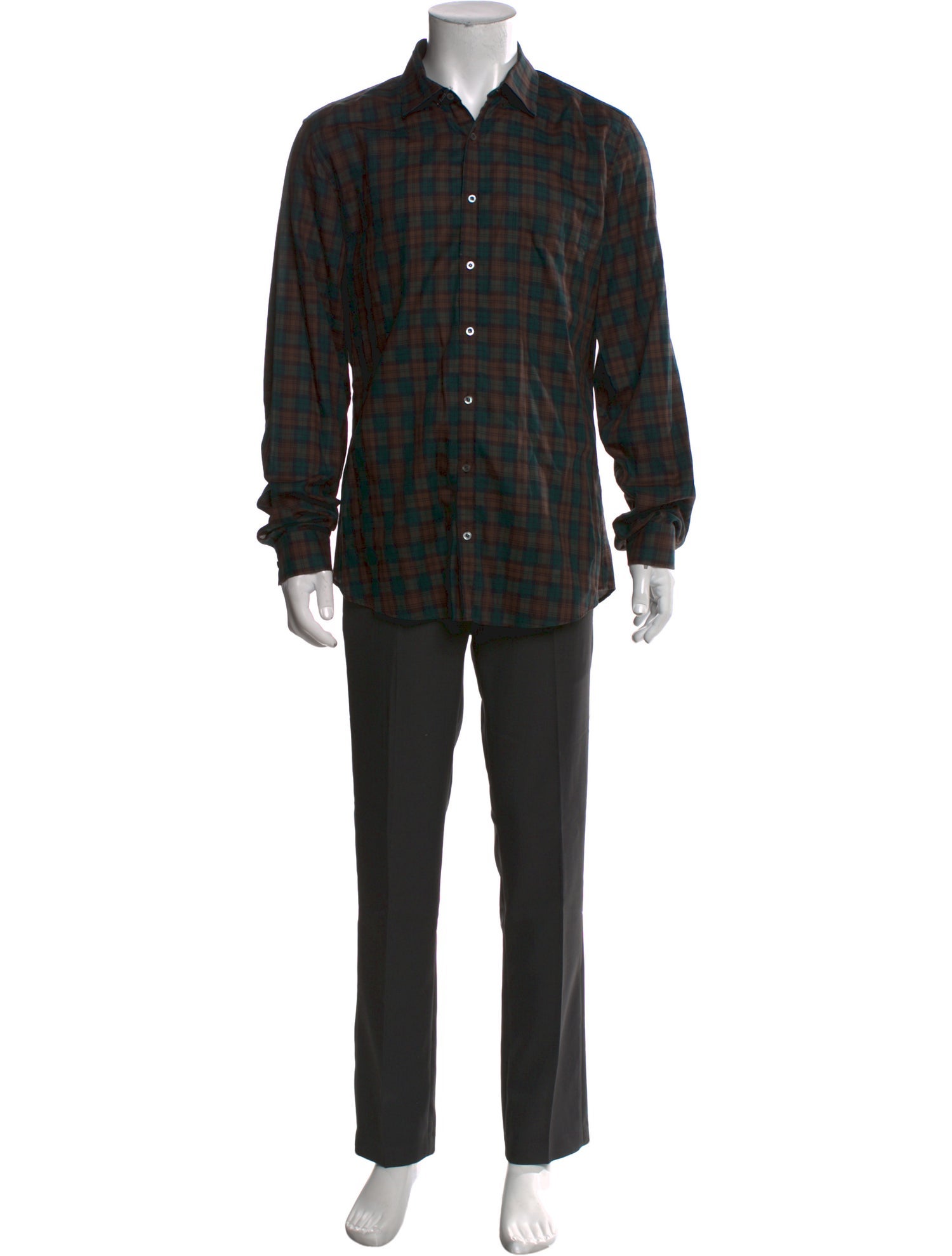 Gucci 2013 Plaid Print Shirt