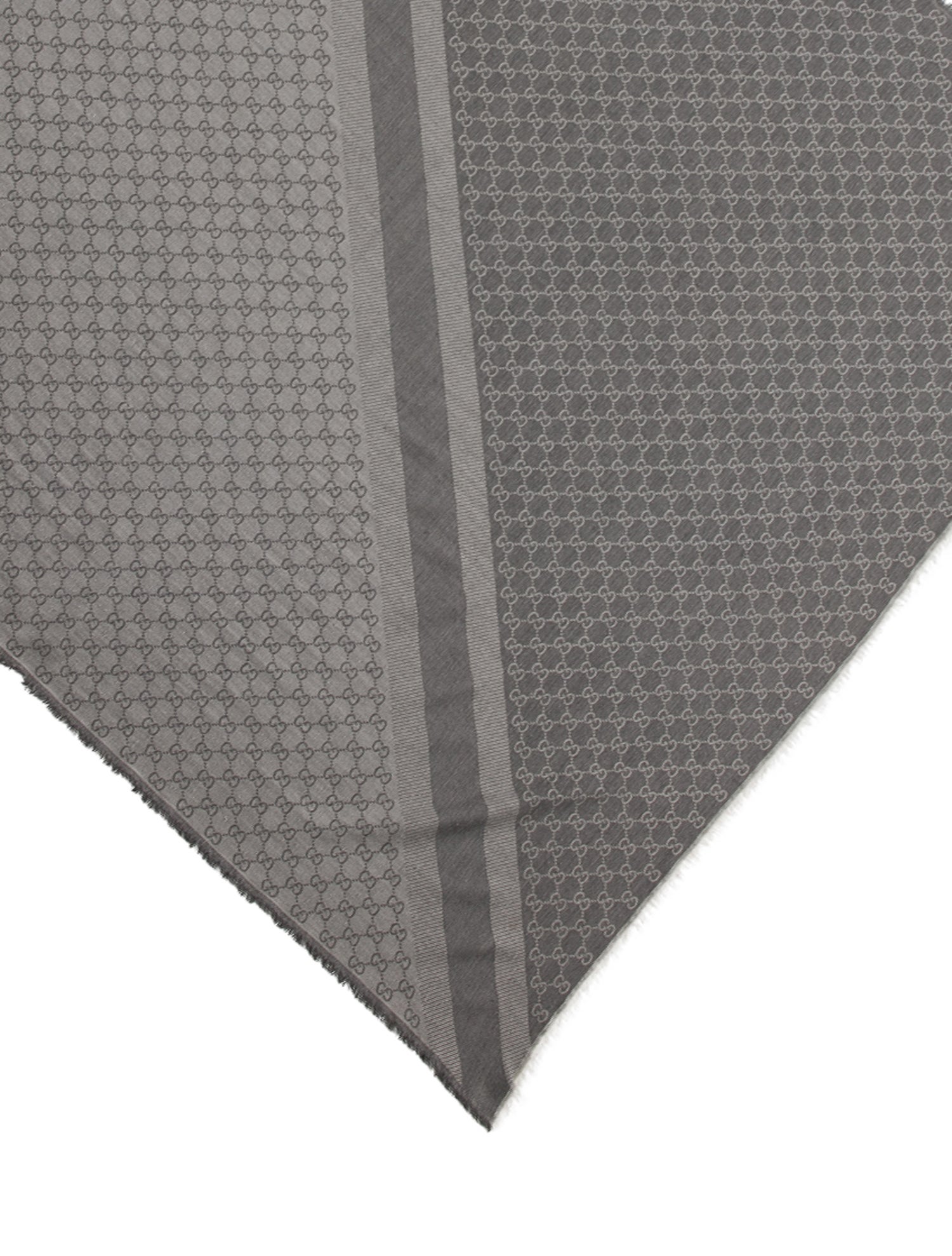 Gucci Wool GG Logo Scarf