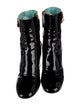 Gucci Faux Pearl Accents Patent Leather Boots