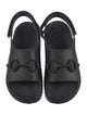 Gucci Horsebit Accent Rubber Slingback Sandals