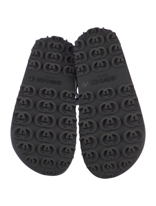 Gucci Horsebit Accent Rubber Slingback Sandals