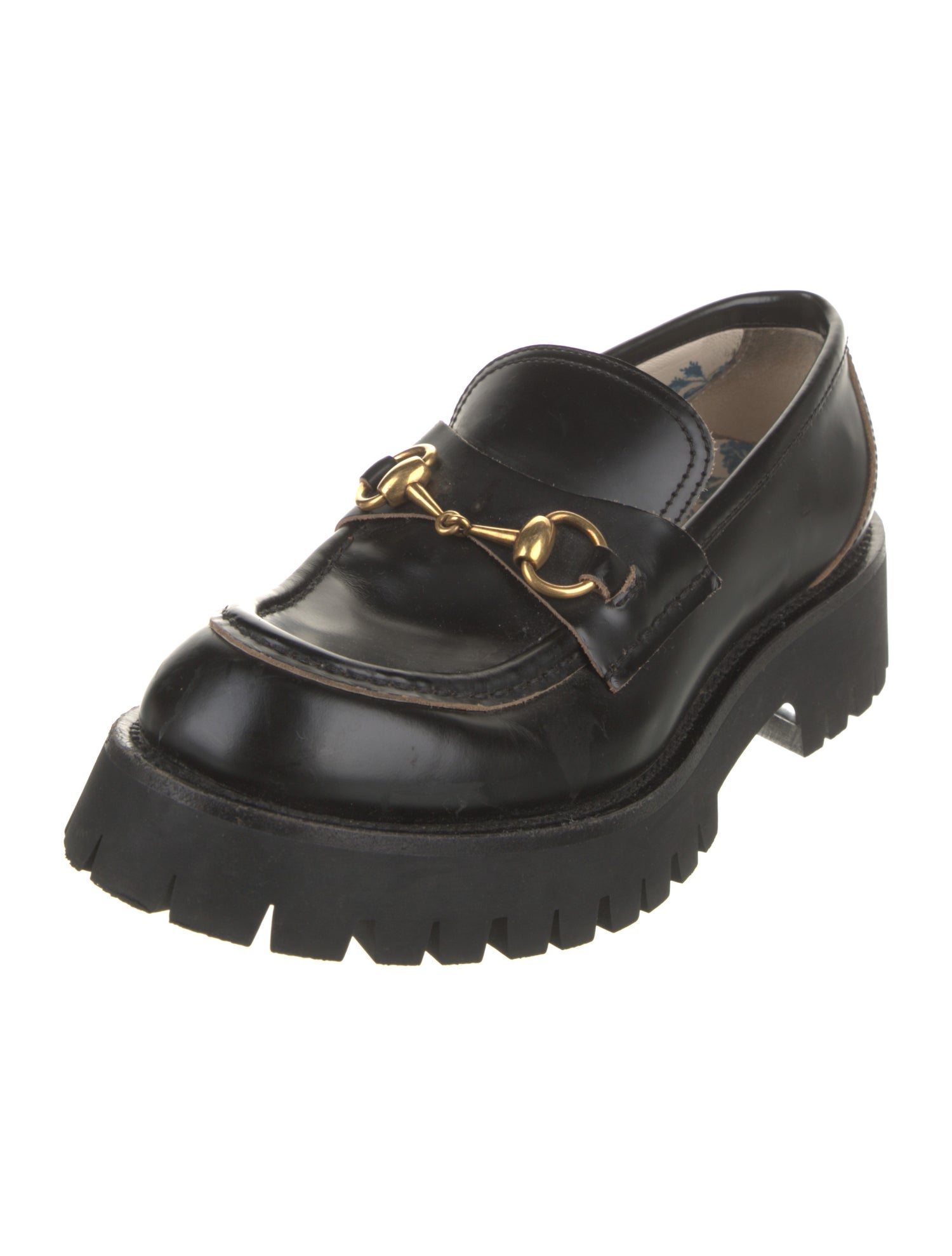 Gucci Horsebit Accent Leather Loafers