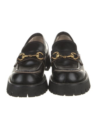 Gucci Horsebit Accent Leather Loafers