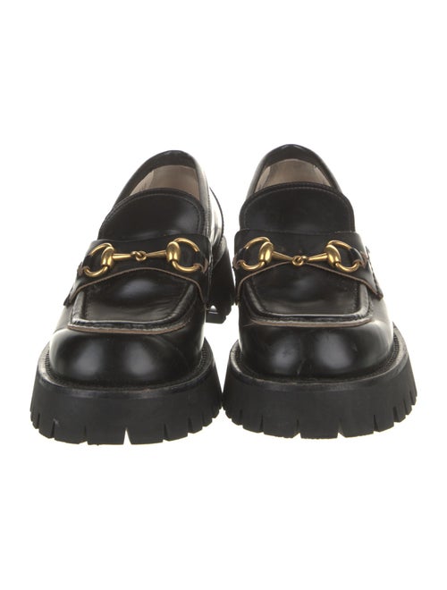 Gucci Horsebit Accent Leather Loafers
