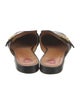 Gucci Double G Logo Leather Mules