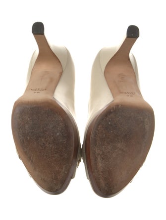 Gucci 1955 Horsebit Accent Leather Pumps