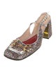 Gucci Horsebit Accent Glitter Ballet Flats