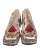 Gucci Horsebit Accent Glitter Ballet Flats