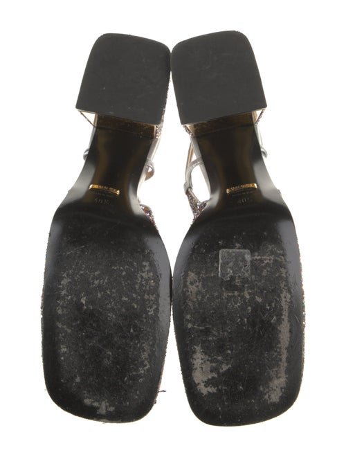 Gucci Horsebit Accent Glitter Ballet Flats