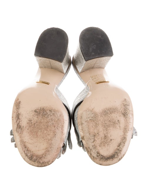 Gucci Double G Logo Leather Slides