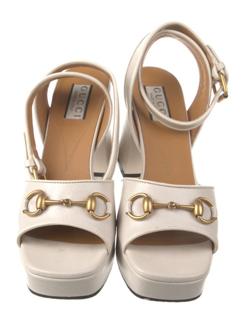 Gucci Horsebit Accent Leather Sandals