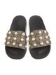 Gucci Faux Pearl Accents Studded Accents Slides