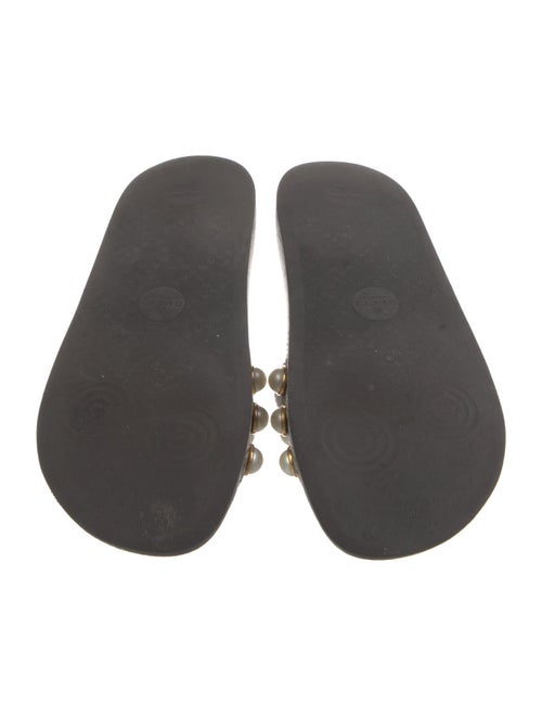 Gucci Faux Pearl Accents Studded Accents Slides