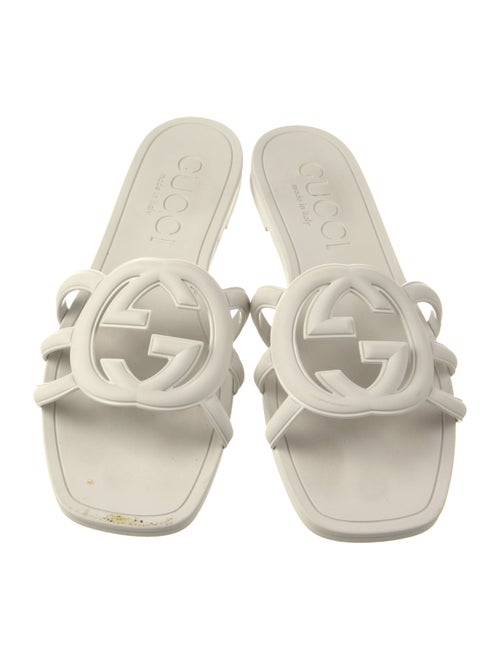 Gucci Interlocking G Logo Rubber Slides