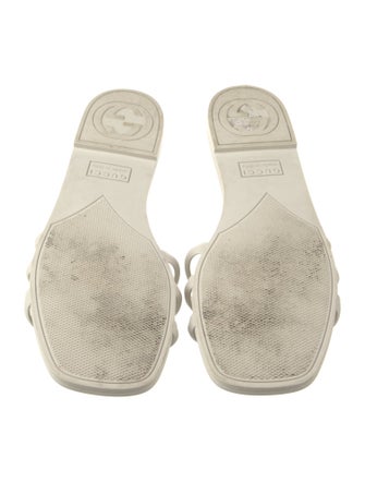 Gucci Interlocking G Logo Rubber Slides