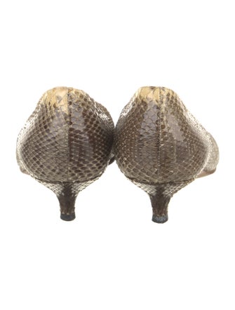 Gucci Snakeskin Animal Print Pumps