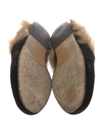 Gucci Horsebit Accent Suede Mules