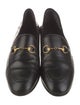Gucci Horsebit Accent Leather Loafers