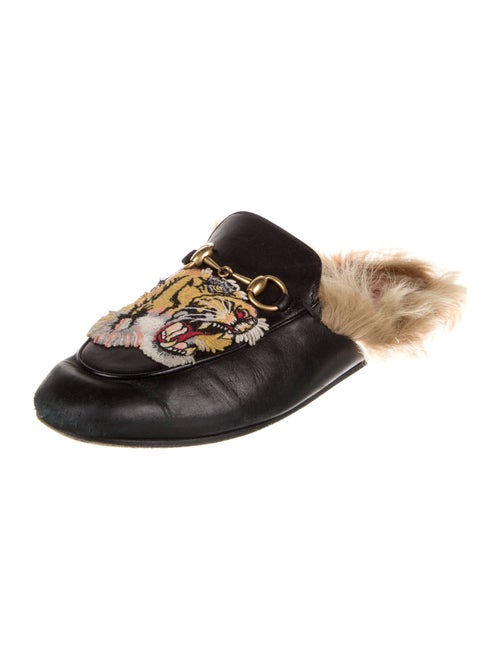 Gucci Horsebit Accent Leather Mules