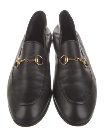 Gucci Horsebit Accent Leather Loafers