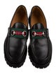 Gucci Web Accent Leather Dress Loafers