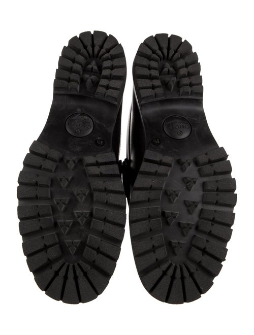 Gucci Web Accent Leather Dress Loafers