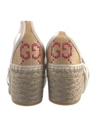 Gucci Raffia Printed Espadrilles