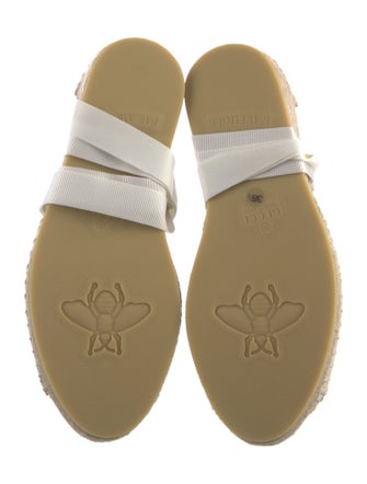 Gucci Raffia Printed Espadrilles