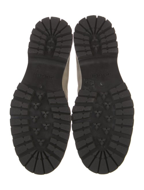 Gucci Horsebit Accent Suede Lace-Up Boots