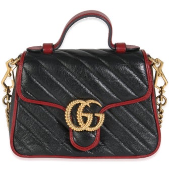 Gucci Mini Torchon GG Marmont Top Handle Bag
