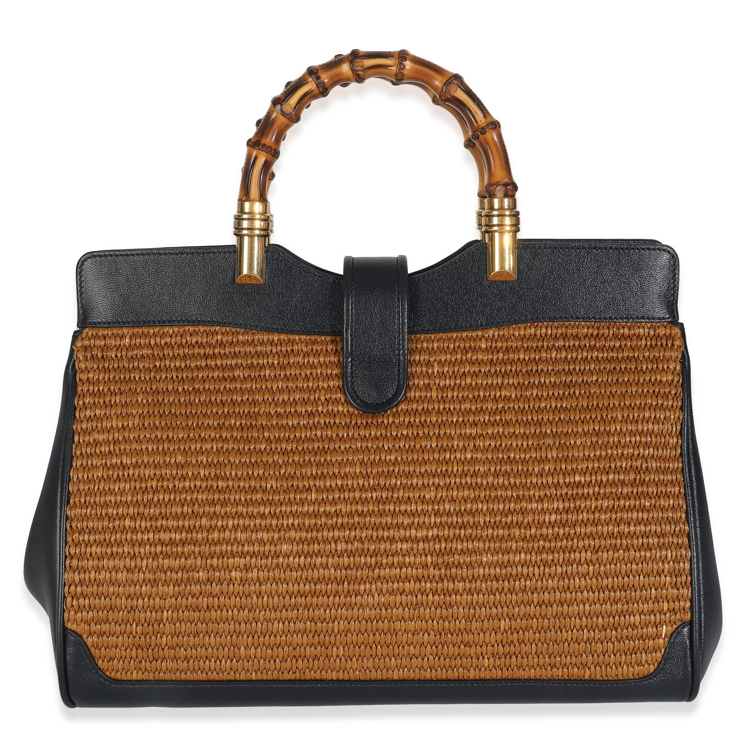 Gucci Leather Dahlia Bamboo Bag w/ Tags