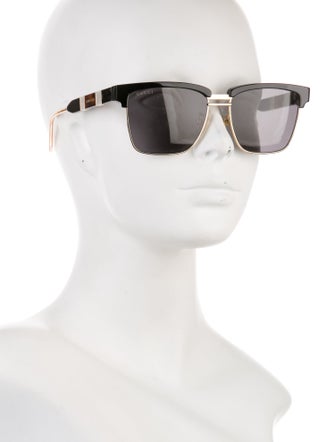 Gucci Interlocking G Logo Square Sunglasses