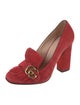 Gucci GG Marmont Fringe Double G Logo Pumps