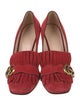 Gucci GG Marmont Fringe Double G Logo Pumps