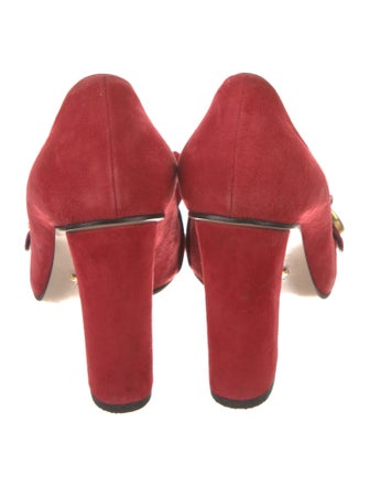 Gucci GG Marmont Fringe Double G Logo Pumps