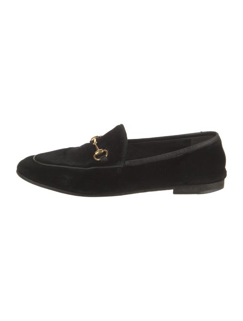 Gucci Horsebit Accent Velvet Loafers