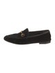 Gucci Horsebit Accent Velvet Loafers