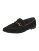 Gucci Horsebit Accent Velvet Loafers