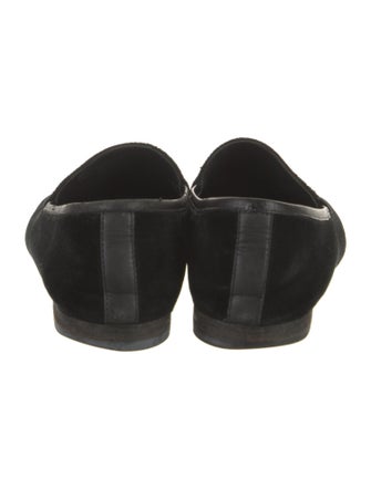 Gucci Horsebit Accent Velvet Loafers