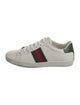 Gucci Web Accent Leather Sneakers