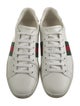 Gucci Web Accent Leather Sneakers