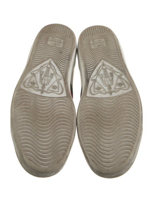 Gucci Web Accent Leather Sneakers