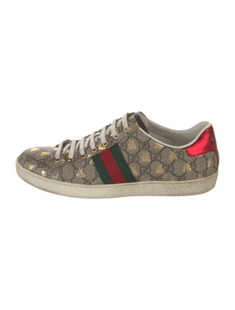 Gucci GG Supreme Grosgrain Trim Sneakers