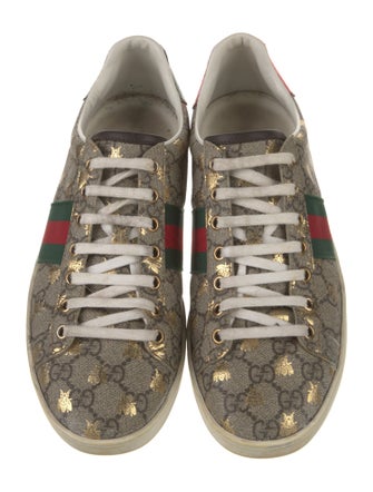 Gucci GG Supreme Grosgrain Trim Sneakers