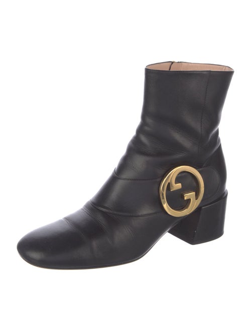 Gucci Interlocking G Logo Leather Boots