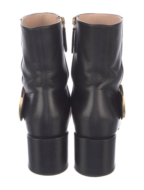 Gucci Interlocking G Logo Leather Boots