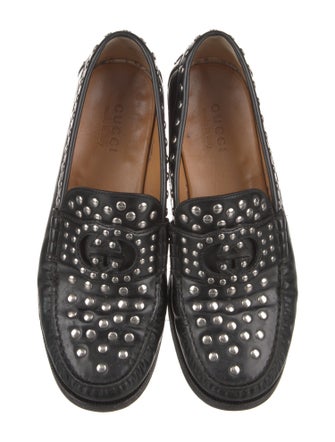 Gucci Horsebit Accent Leather Dress Loafers