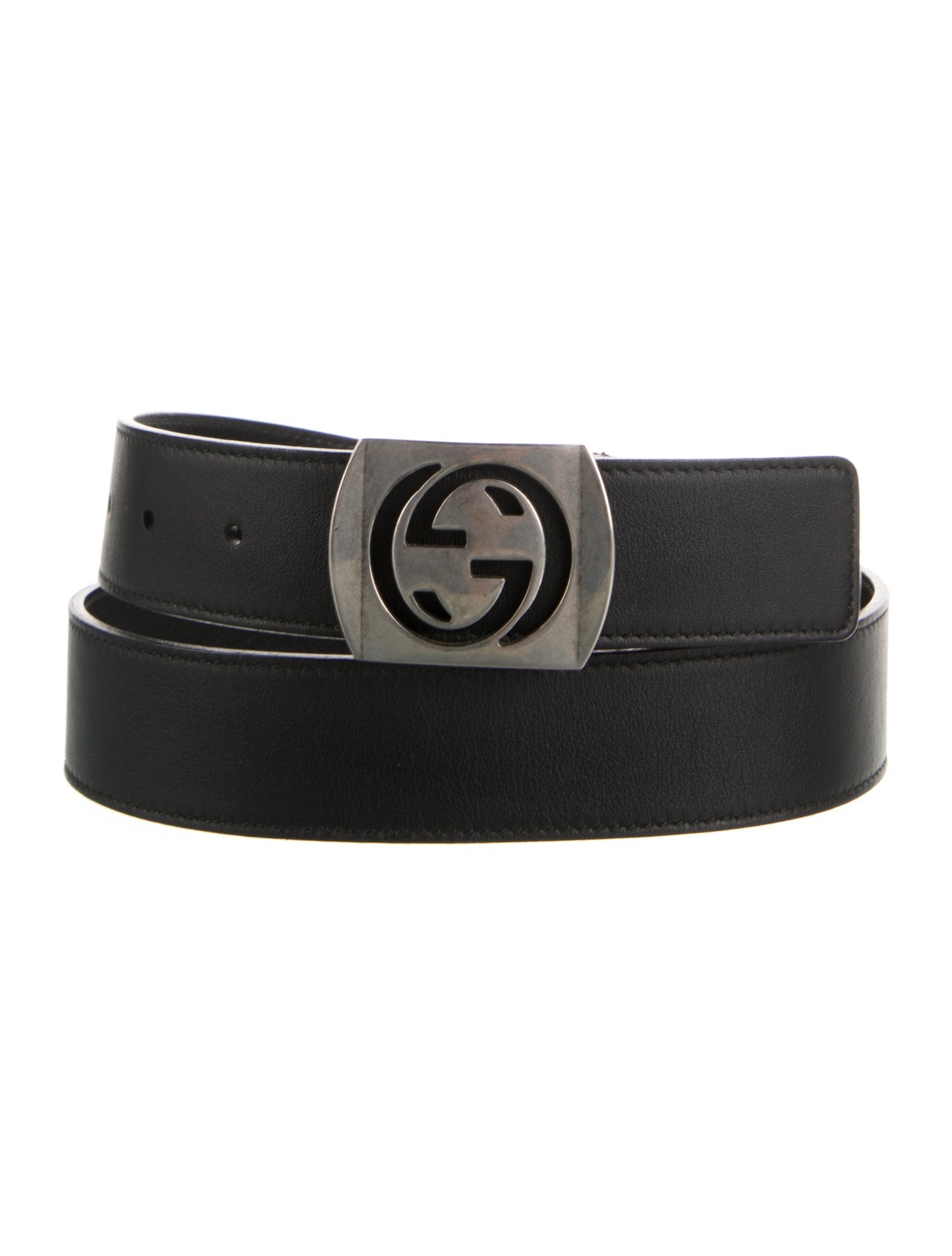 Gucci Double G Logo Skinny Waist Belt