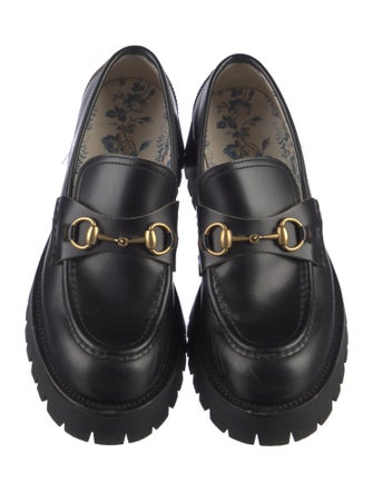 Gucci Horsebit Accent Leather Loafers