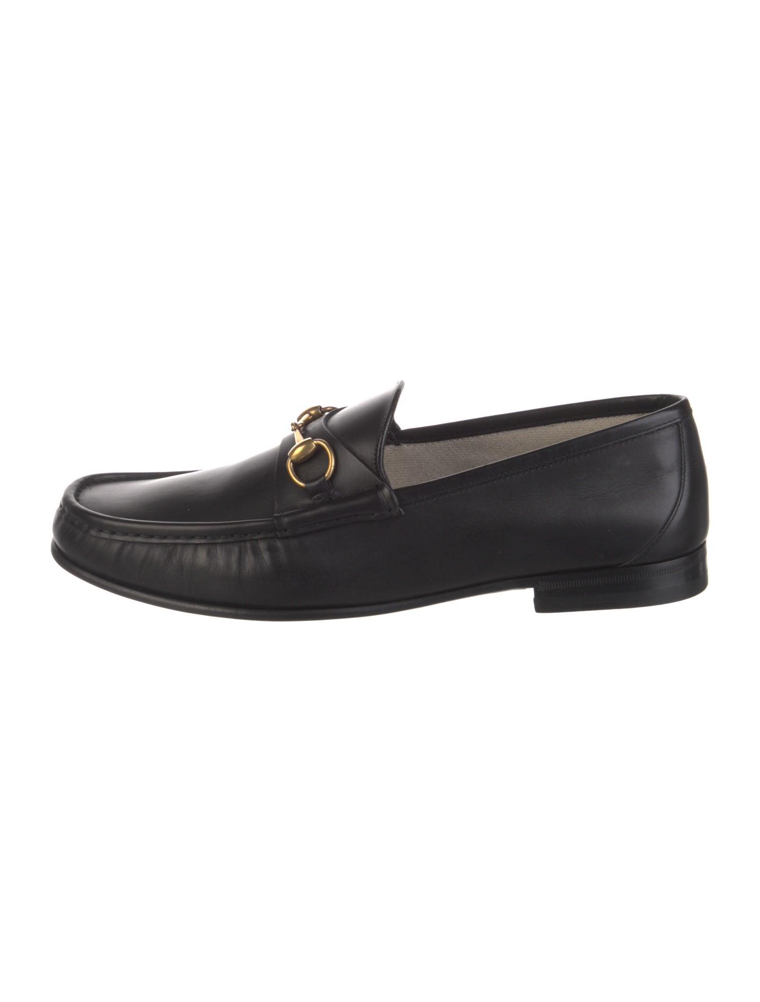 Gucci Horsebit Accent Leather Dress Loafers
